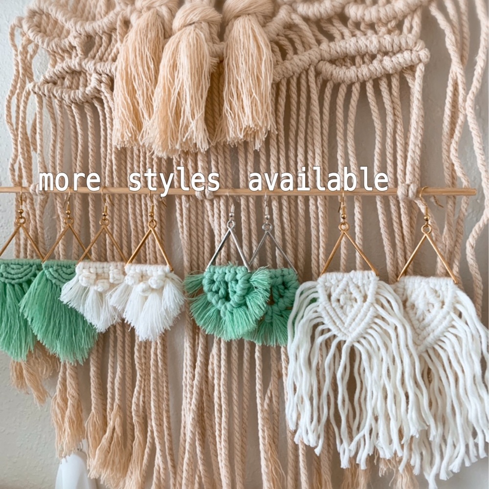 ✨🆕✨ handmade macrame earrings - Picture 6 of 6